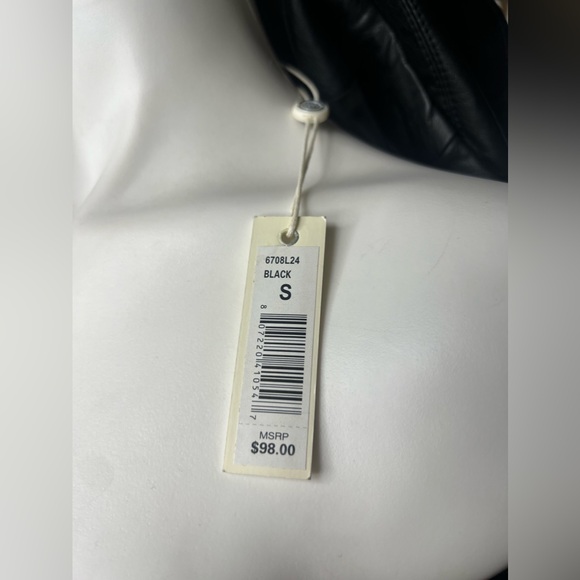 MAX STUDIO Zipper V-Neck Vest POLYURETHANE Jacket Size Small NWT - Picture 16 of 16